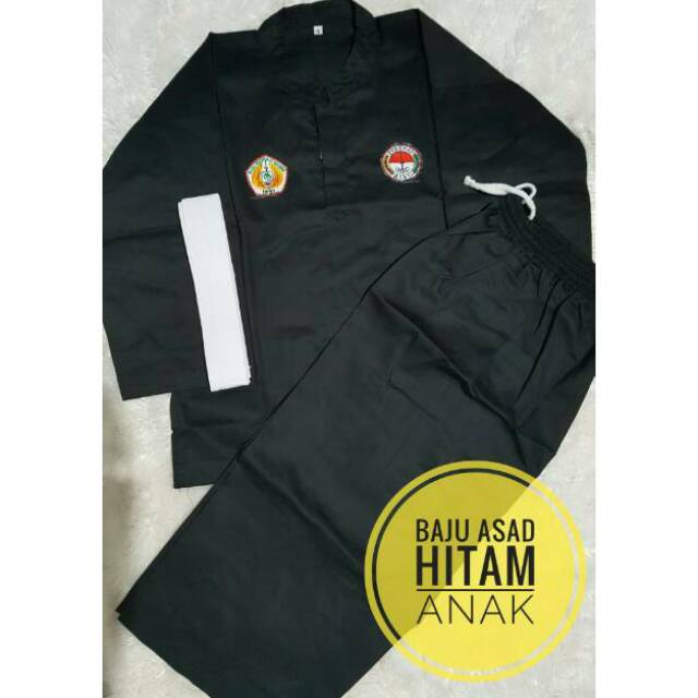 baju seragam persinas asad  WARNA HITAM ANAK