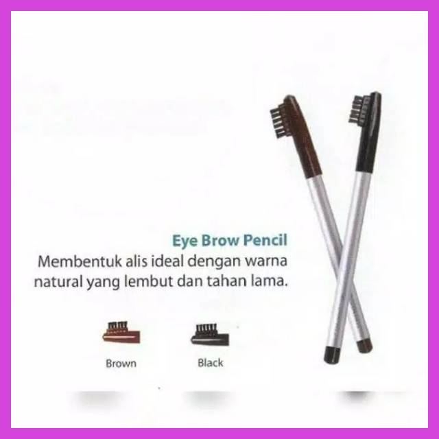 Wardah Eye Brow Pensil Alis Brown,Black