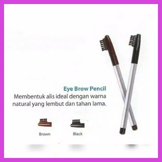 Wardah Eye Brow Pensil Alis Brown,Black