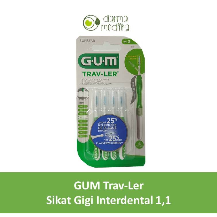 Sikat gigi interdental brush merk GUM bagus murah ortho orthodonti orto ortodonti