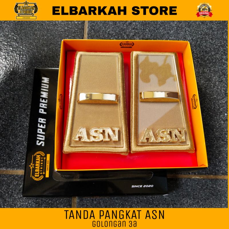 PANGKAT ASN SUMSEL 3A AKRILIK GOLD PALATED SUPER PREMIUM