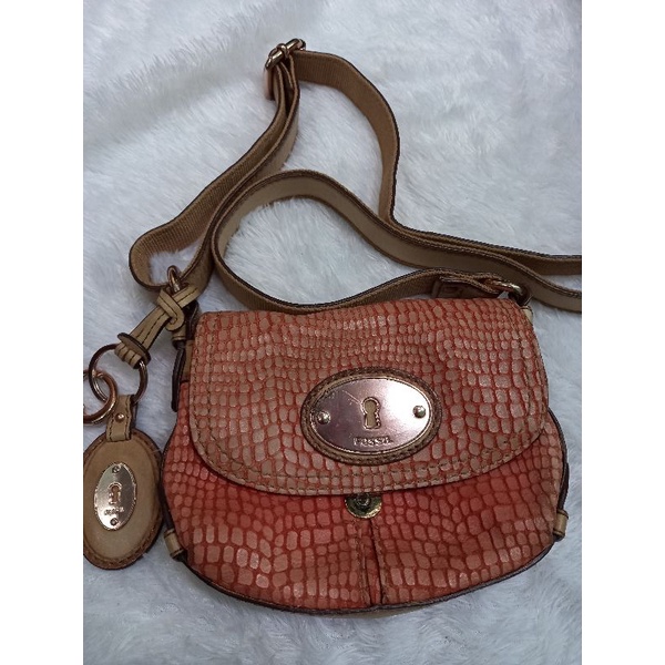 Fossil Maddox mini emboss snakeskin