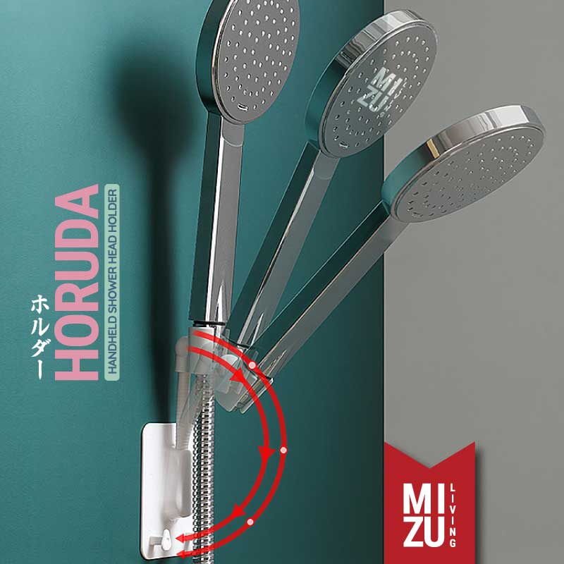 MIZU HORUDA Handheld Shower Head Holder Gantungan Pegangan Kepala Shower Mandi Pegangan Kepala Keran Air Hanger Showerhead Pancuran Shower