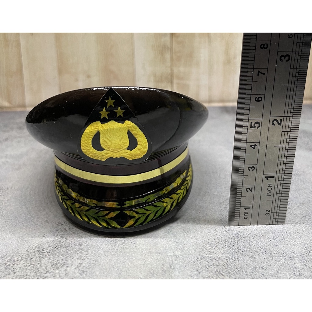 Miniatur Pet Fiber Pati Police - Miniatur Topi Pet - Miniatur Pet