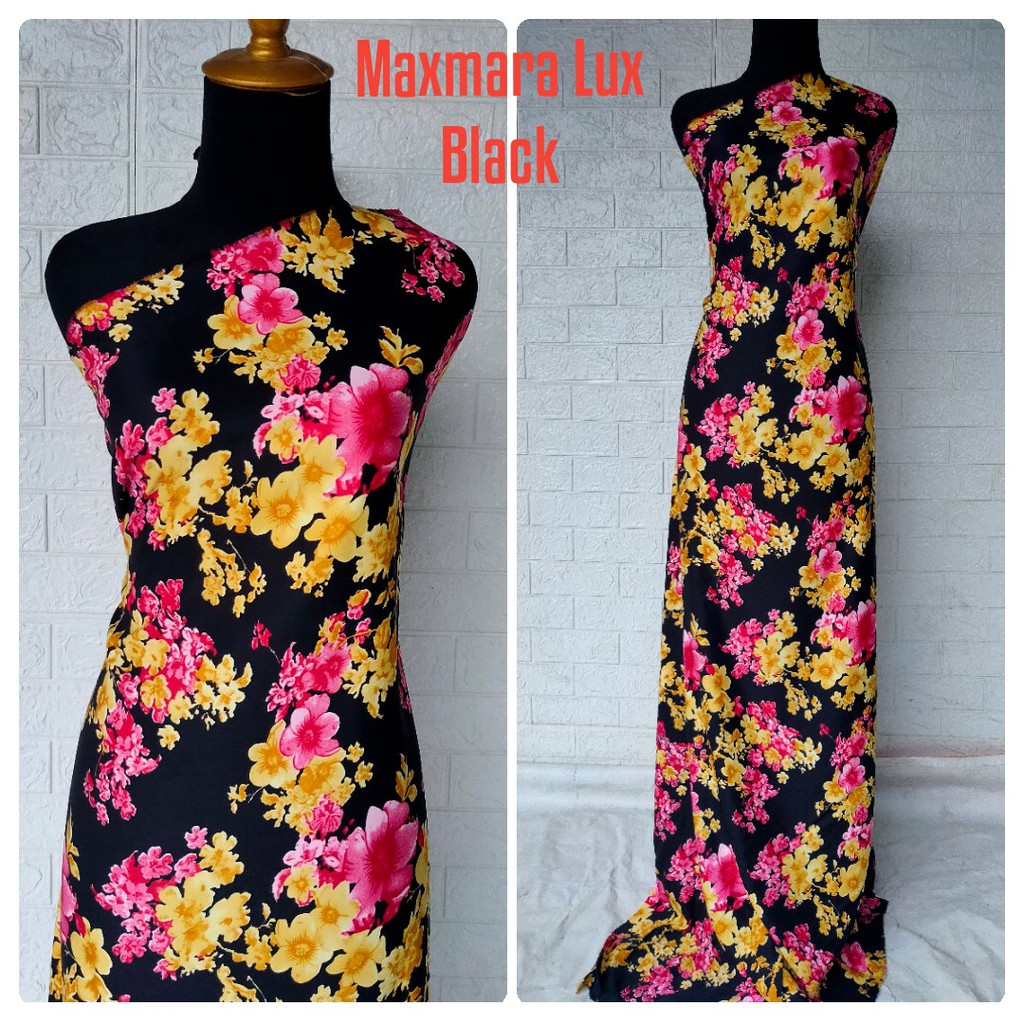 Kain Maxmara Motif Bunga Rosaline harga per 0.5m