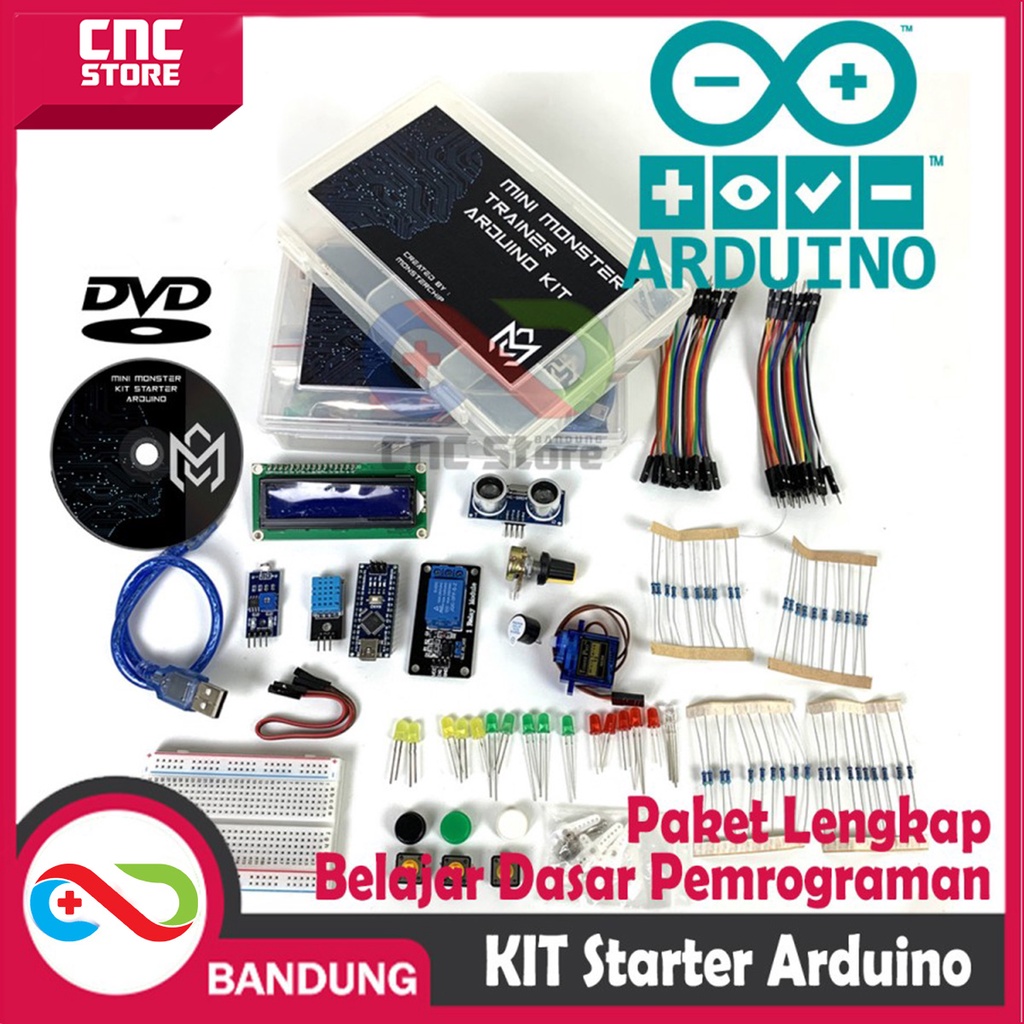 ARDUINO STARTER KIT STARTER PAKET LENGKAP NANO MONSTERCHIP