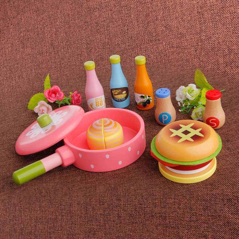 Mary Kids Pretend Role for Play Kitchen Fruit Toy Cutting Set Hadiah Anak