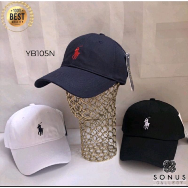 Topi Baseball Pria Wanita Bordir Polo High Quality