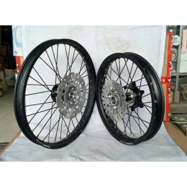 Sepaket Velg Trail / Cross Honda Crf 150 16 19 / 18 21 Plus Rakit BoNus Cakram