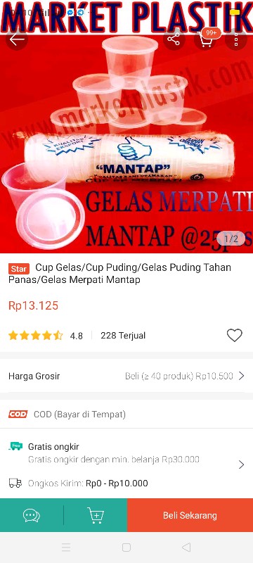 Cup Gelas/cup Puding/gelas Puding Tahan Panas/gelas Merpati Mantap