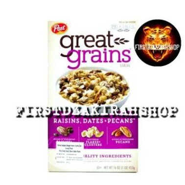

POST GREAT grains raisin dates pecans sereal 453gr