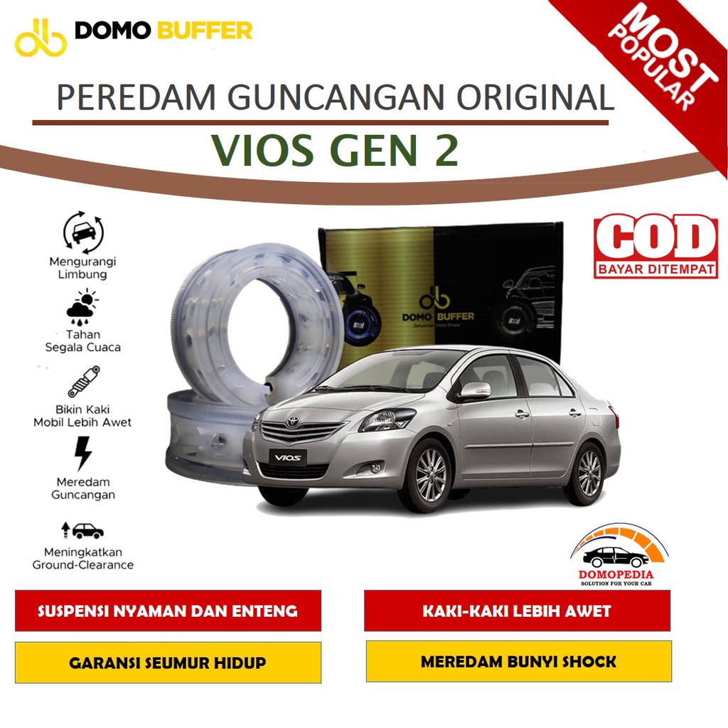 Domo Buffer Vios Gen 2 Karet Spring Damper Peredam Guncangan Shock Mobil