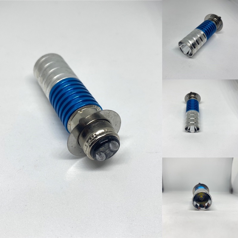 Lampu Led Depan Motor H6 Model Corong Nyala Fokus Putih DC 12Volt 8Watt