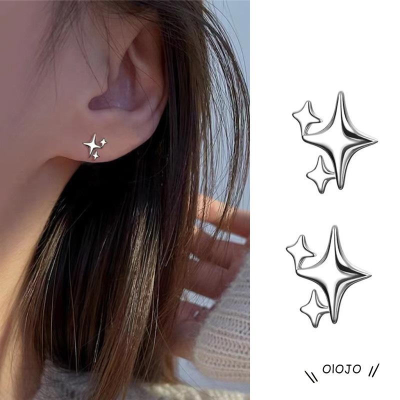 【COD】Anting Tusuk Sterling Silver 925 Desain Bintang Untuk Wanita