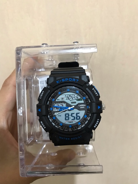 Jam tangan double time lasika sport digital anti air dewasa
