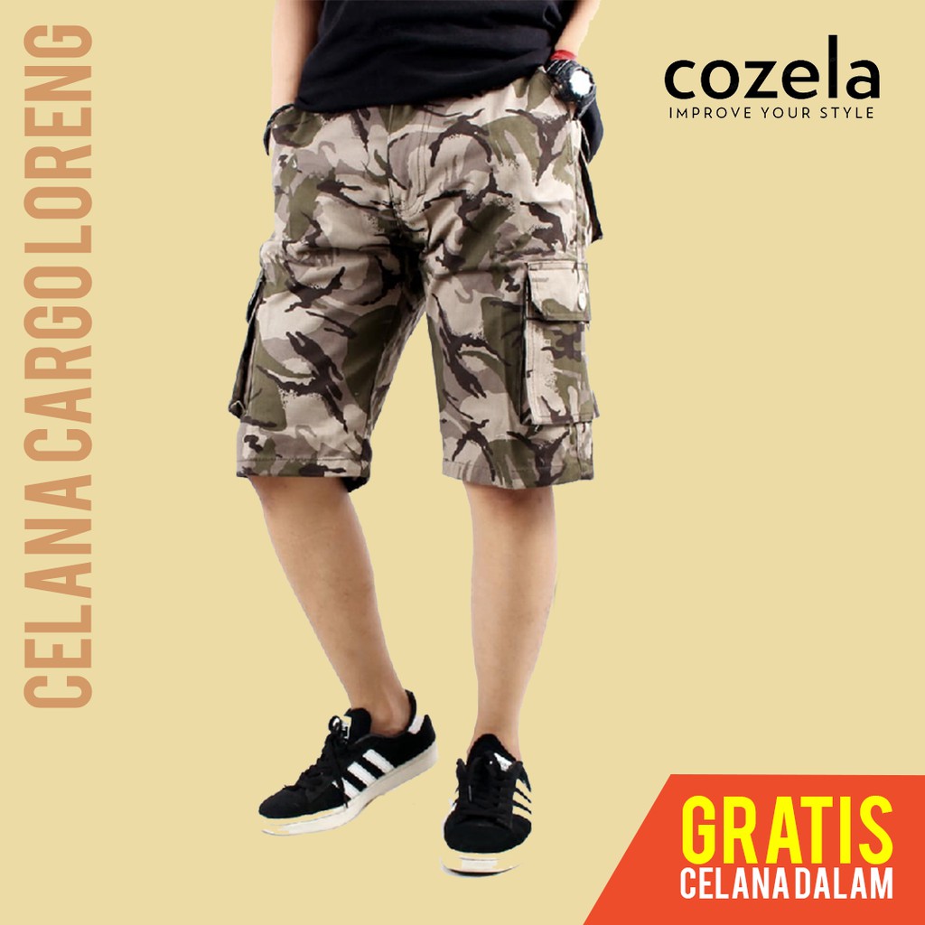 Celana Cargo Pendek Pria Kargo Pants Cowok Dewasa Jeans Distro Levis Loreng