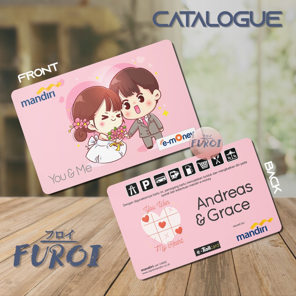 Custom Flazz BCA | Custom Emoney Mandiri | Cute Wedding
