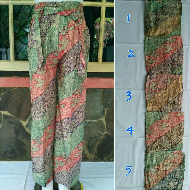  Celana  Kulot batik  Dewasa panjang bahan Katun Rayon  