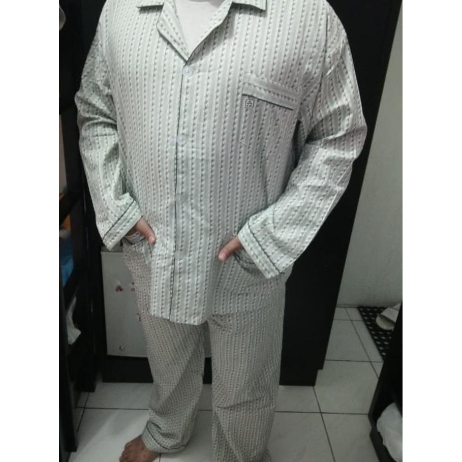 piyama baju tidur pria tangan panjang