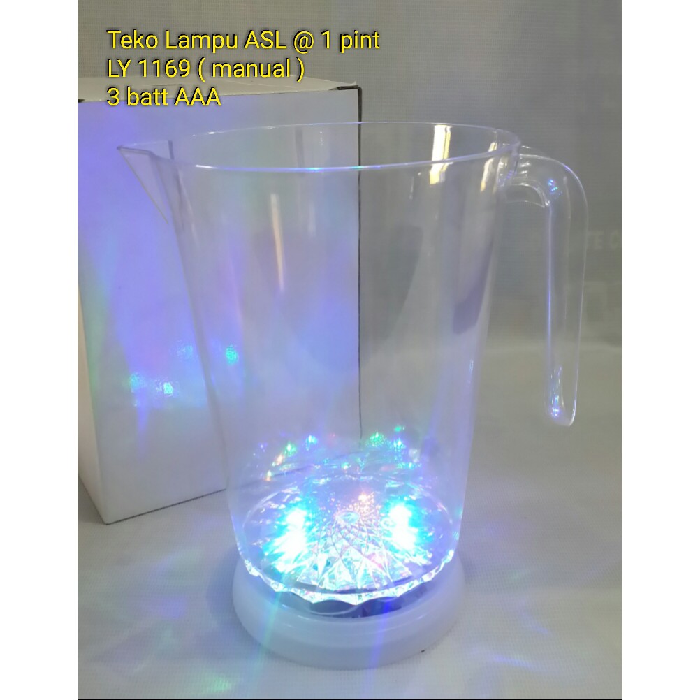 Pitcher Teko Air Lampu LED LY 1169-1 (manual ON OFF)