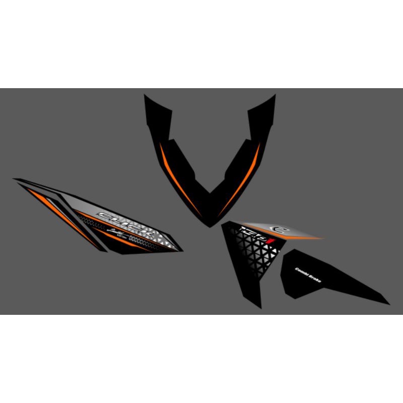 STRIPING STICKER VARIO LED 125/150 CLICK TRANSPARAN