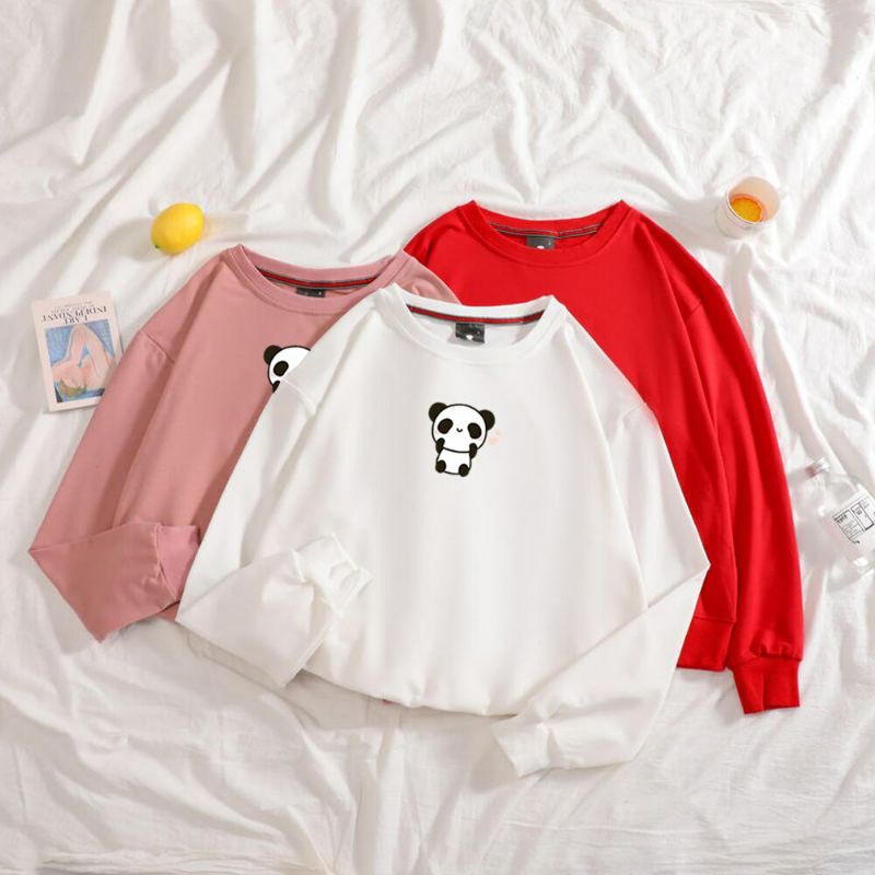 S - XXXXXL(6XL) Sweater PANDA Crewneck CUTE BIGSIZE Sweatshirt Pria Wanita OVERSIZE 5XL 4XL 3XL 2XL