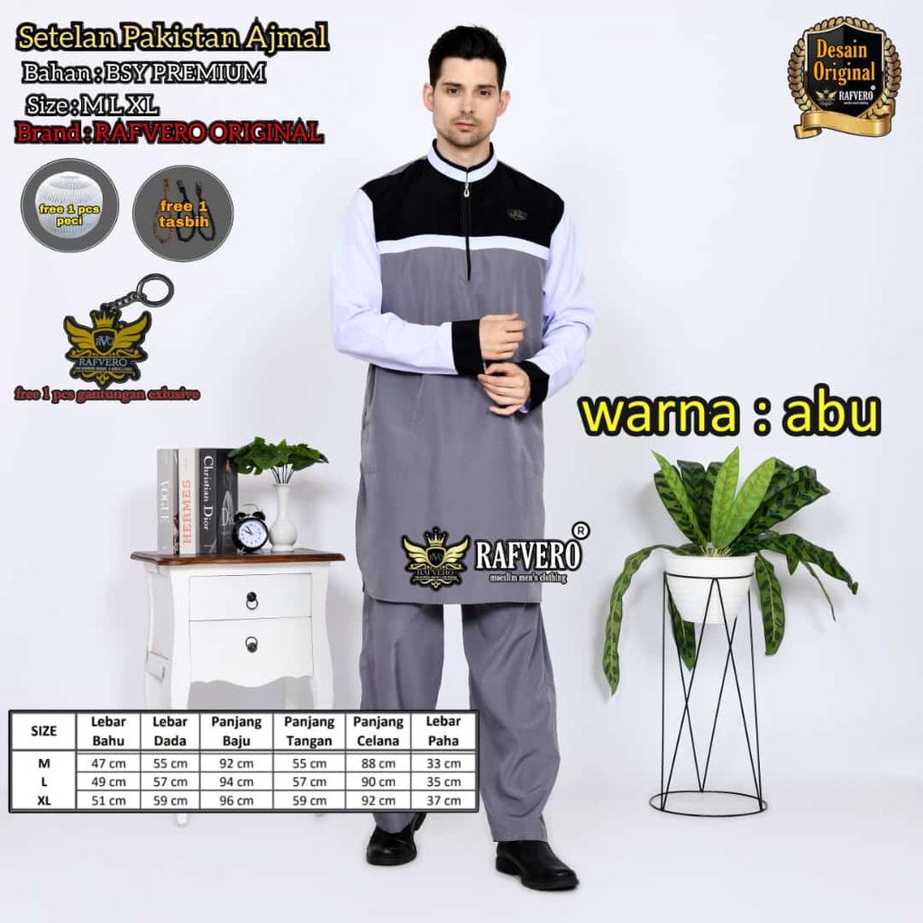 setelan pakistan pria dewasa - koko setelan dewasa - baju koko kurta dewasa
