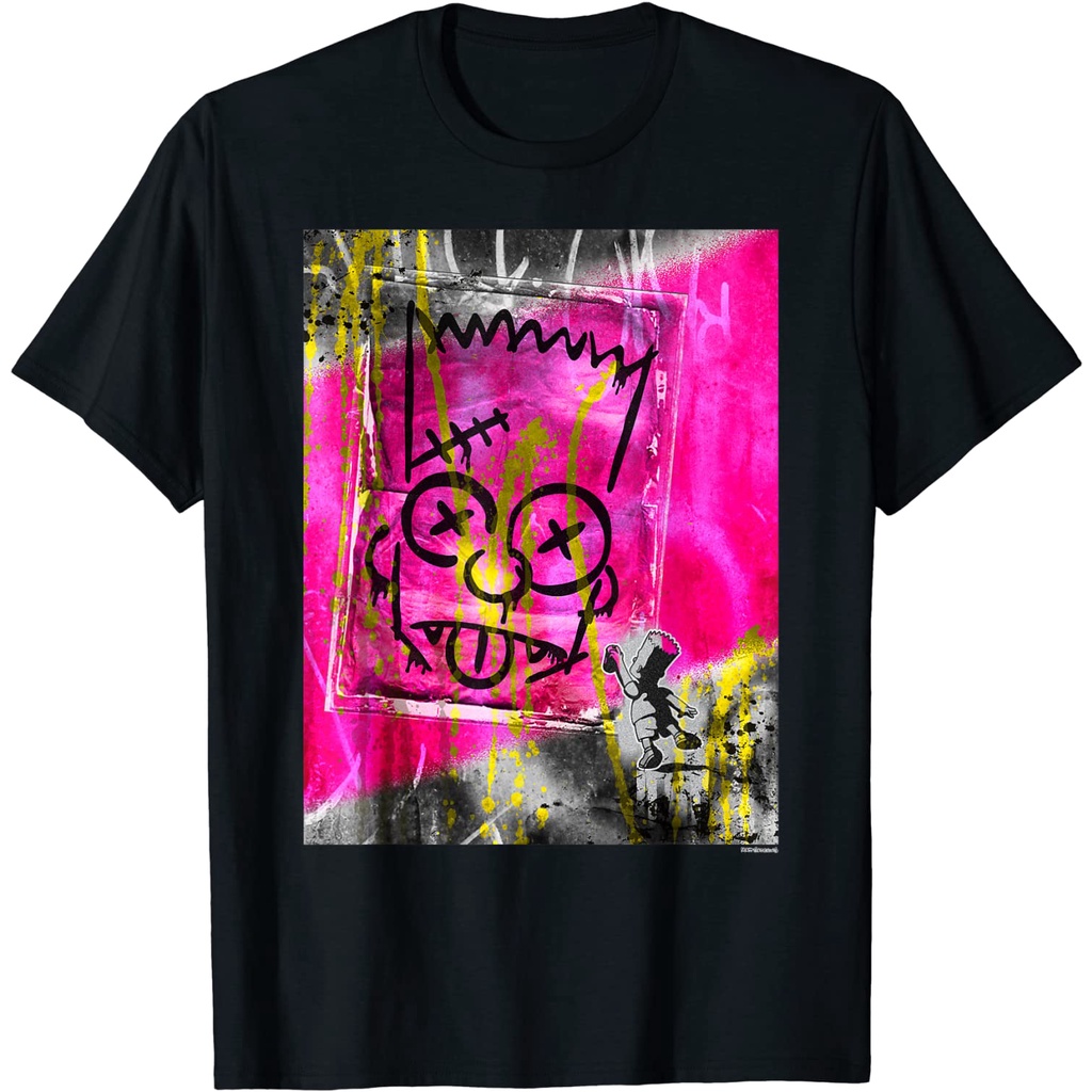 BAJU DEWASA The Simpsons Bart Simpson El Barto Graffiti T-Shirt