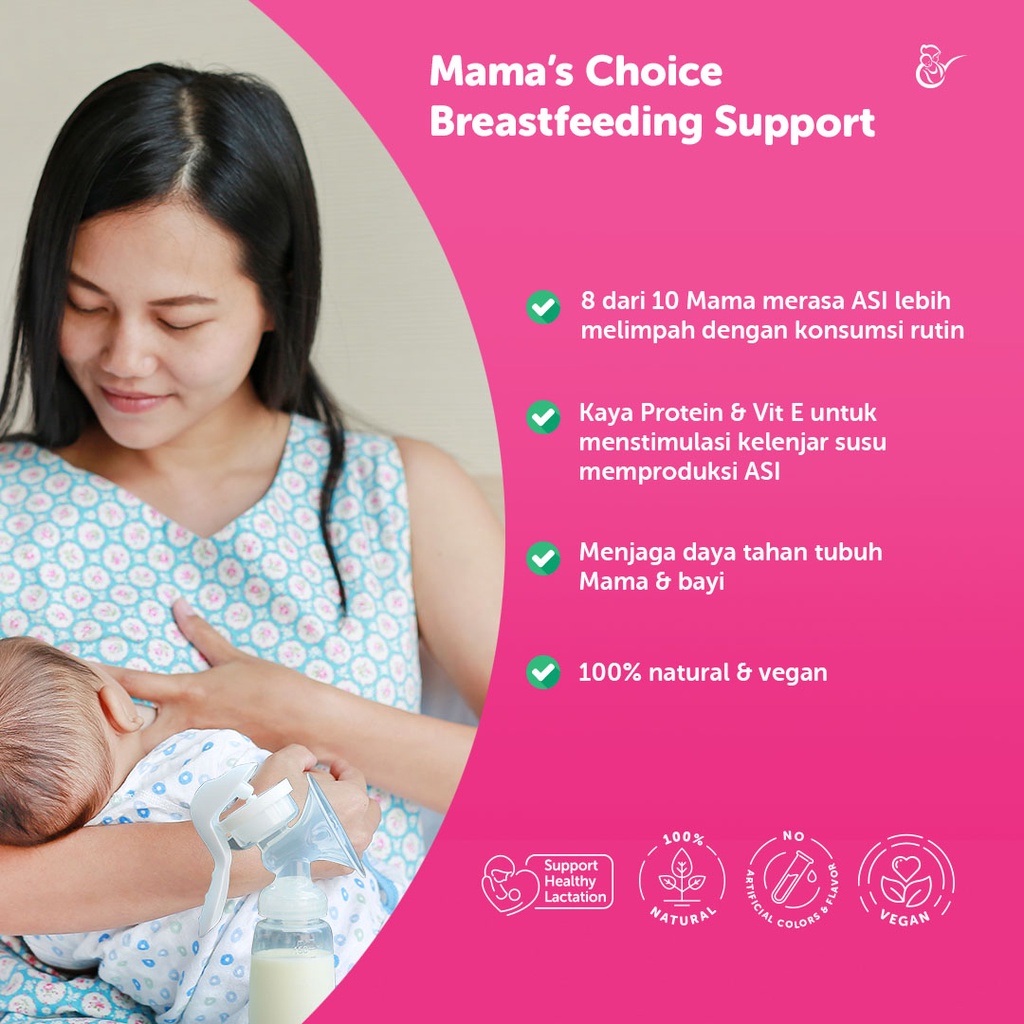 ASI BOOSTER / PELANCAR ASI / MAMA'S CHOICE BREASTFEEDING SUPPORT / SUPLEMEN KAPSUL IBU