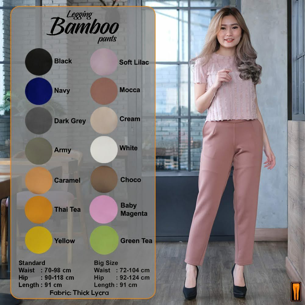 CELANA WANITA BAMBOO SCUBA PANTS MELAR