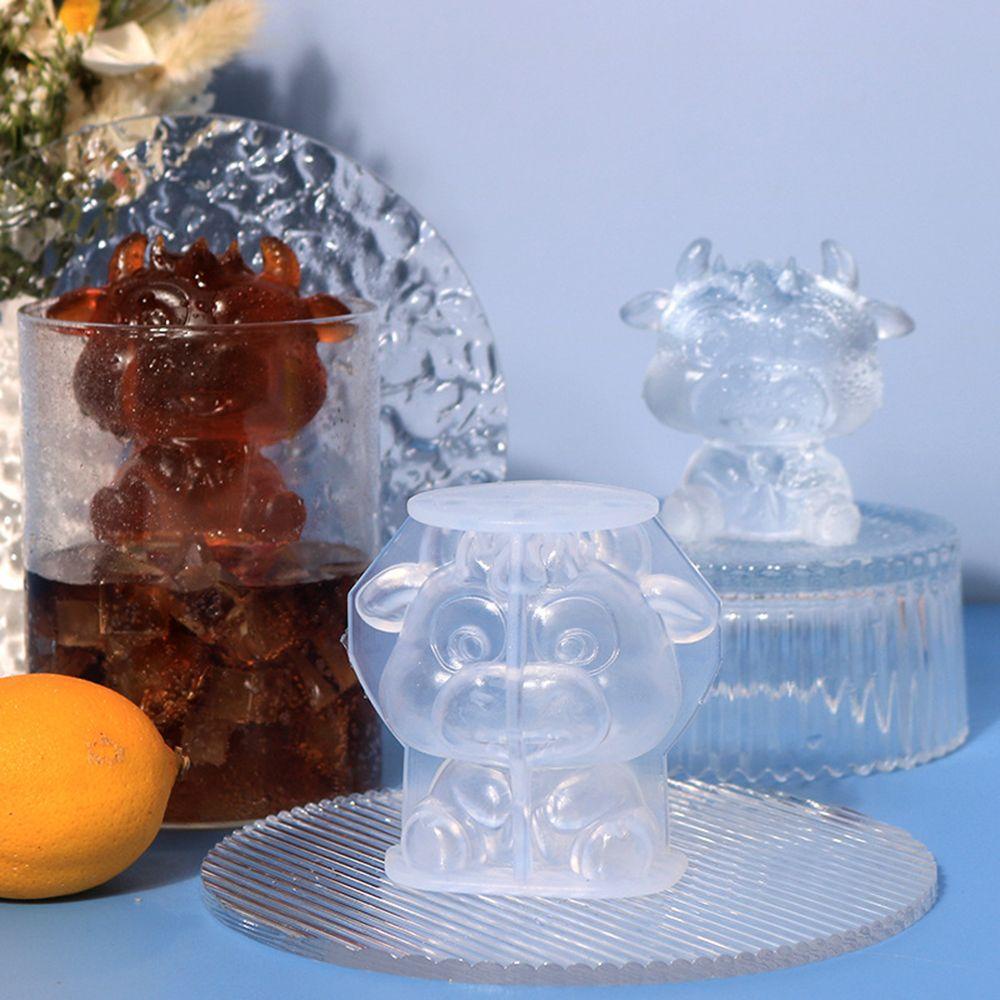 Solighter Sapi Lucu Es Batu Perhiasan Alat Seni Dekorasi Cetakan Kue Epoxy Resin Silicone Mold