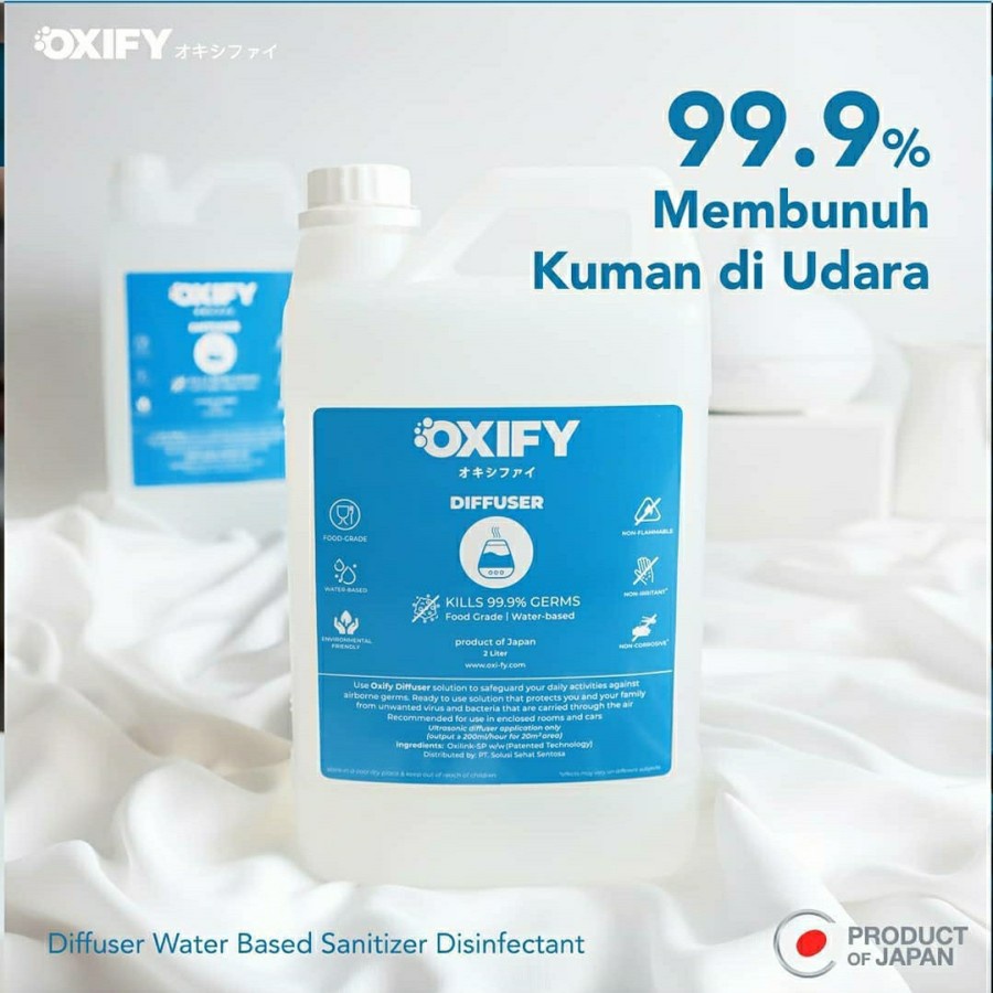 OXIFY Diffuser Water Based Sanitizer Disinfectant Airborne Japan 5L