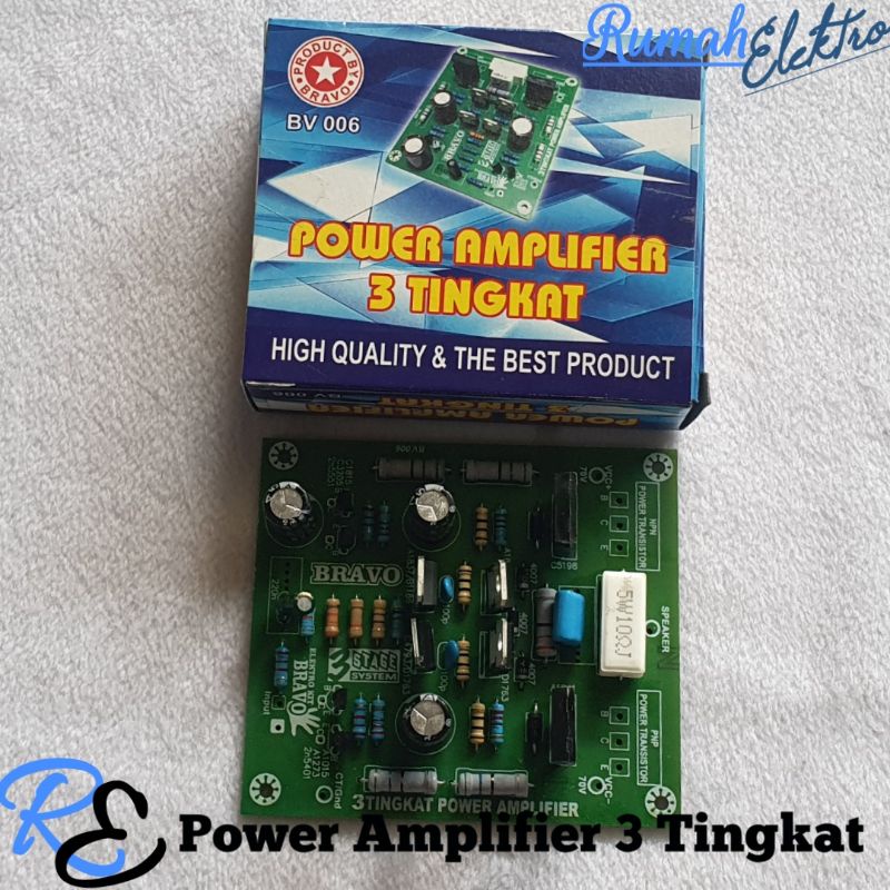 Kit Power Amplifier 3 Tingkat by Bravo