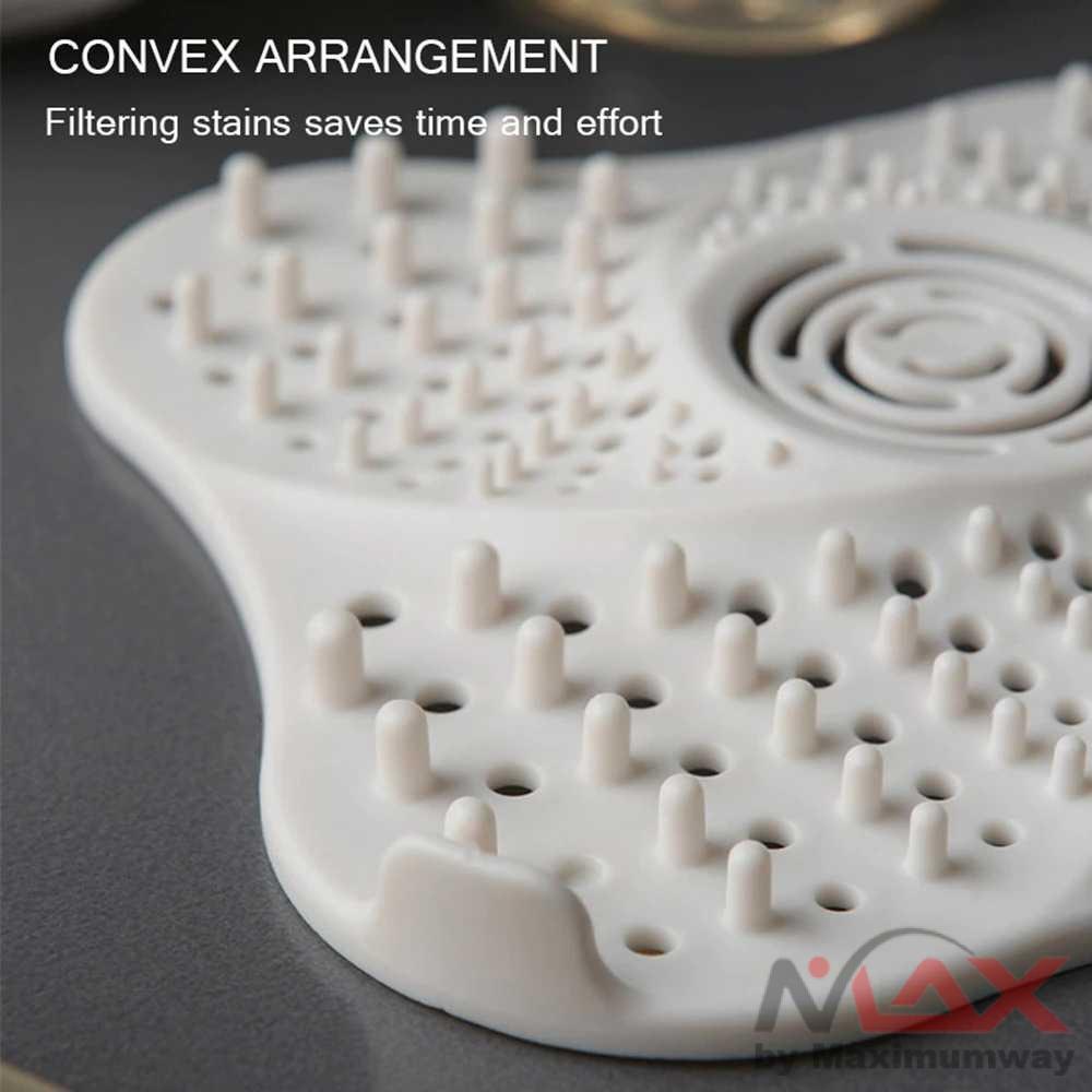 Tutup lubang pembuangan shower anti mampet anti rambut anti kotoran tersumbat kamar mandi PAWACA Penutup Lubang Pembuangan Air Anti-Blocking Filter Cover SJ224 Anti-blocking Hair Catcher Hair Stopper Plug Trap Shower Floor Drain Covers Sink Strainer