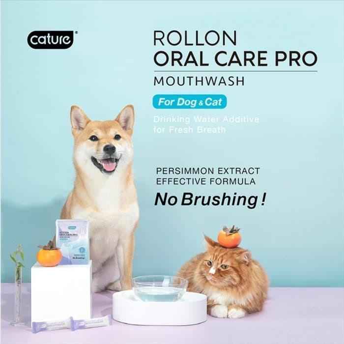 CATURE ROLLON MOUTHWASH FOR DOG & CAT 350 ML / PEMBERSIH MULUT