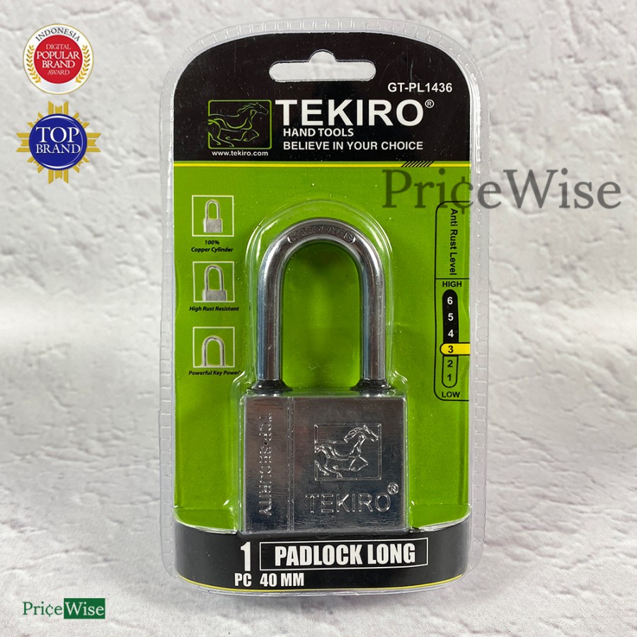 Jual Gembok Leher Panjang Mm Tekiro Padlock Long Mm Shopee Indonesia