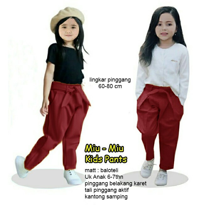 39362-2 miu miu kids pants 2Warna