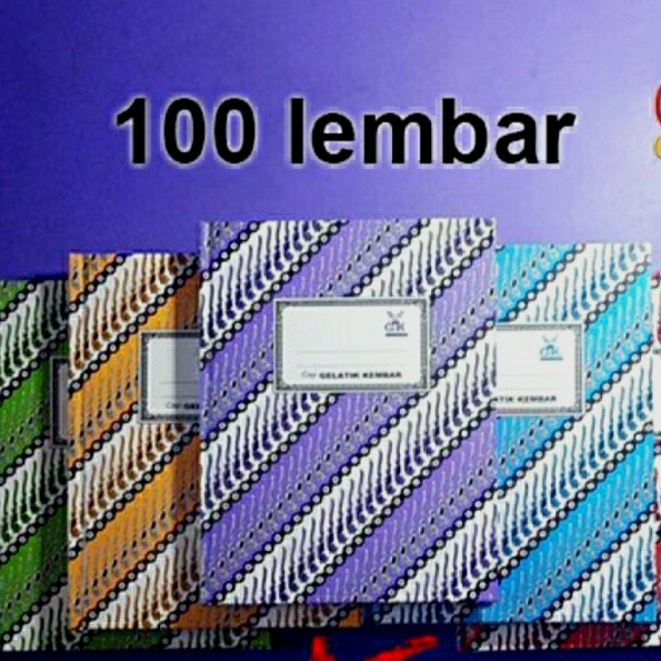 

BUKU BATIK Buku hardcover batik GELATIK KEMBAR ISI 100 QUARTO