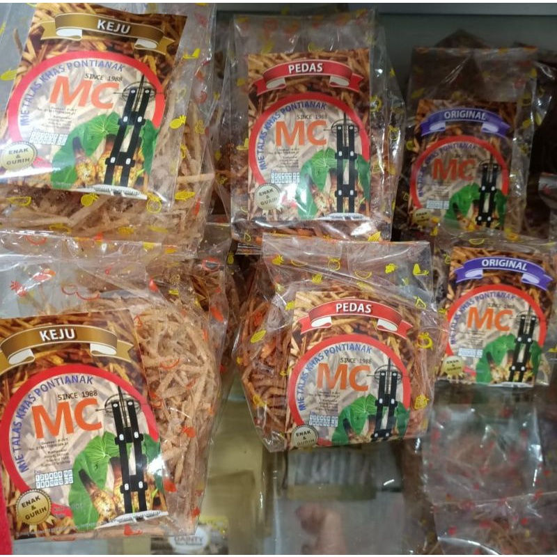 

Mie Talas MC Khas Pontianak (±300g) Stik Talas / Stick Talas / Keripik Keladi / Keripik Talas / Kripik Talas Kalbar / Oleh oleh Khas Pontianak