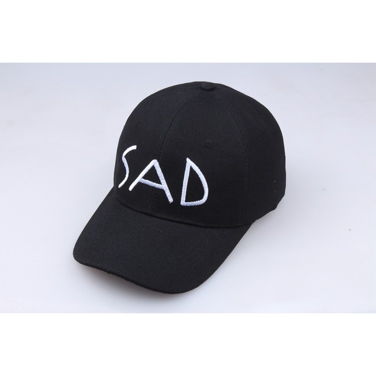 TBSD topi sad font tulisan bordir baseball cap korea jepang kpop idol import