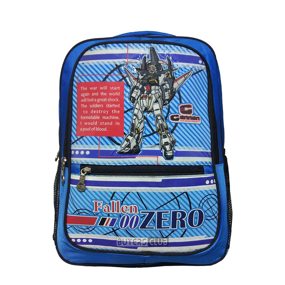 Tas Ransel Anak Cannon - Backpack Punggung Gambar Timbul Robot Biru