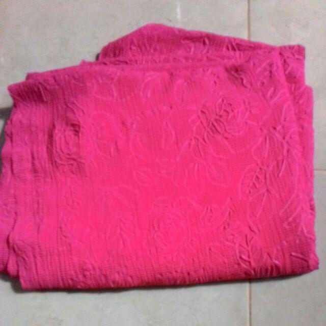 Kain Meteran Bubble Emboss Big Rose (0.5m)