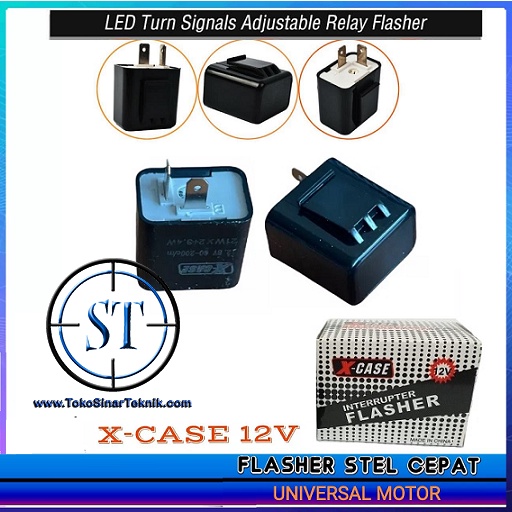 Flasher Sen Flaser Sein X-CASE Flasher Led Adjutable Bisa Di Atur Stel / X Case Kontrol Kecepatan Kedip Kedipan Lampu Universal NMAX AEROX PCX LEXI BEAT VARIO