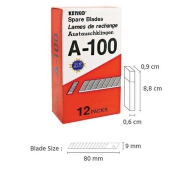 

Isi Cutter Kecil A-100 Kenko - Isi Refill Pisau Cutter Blade