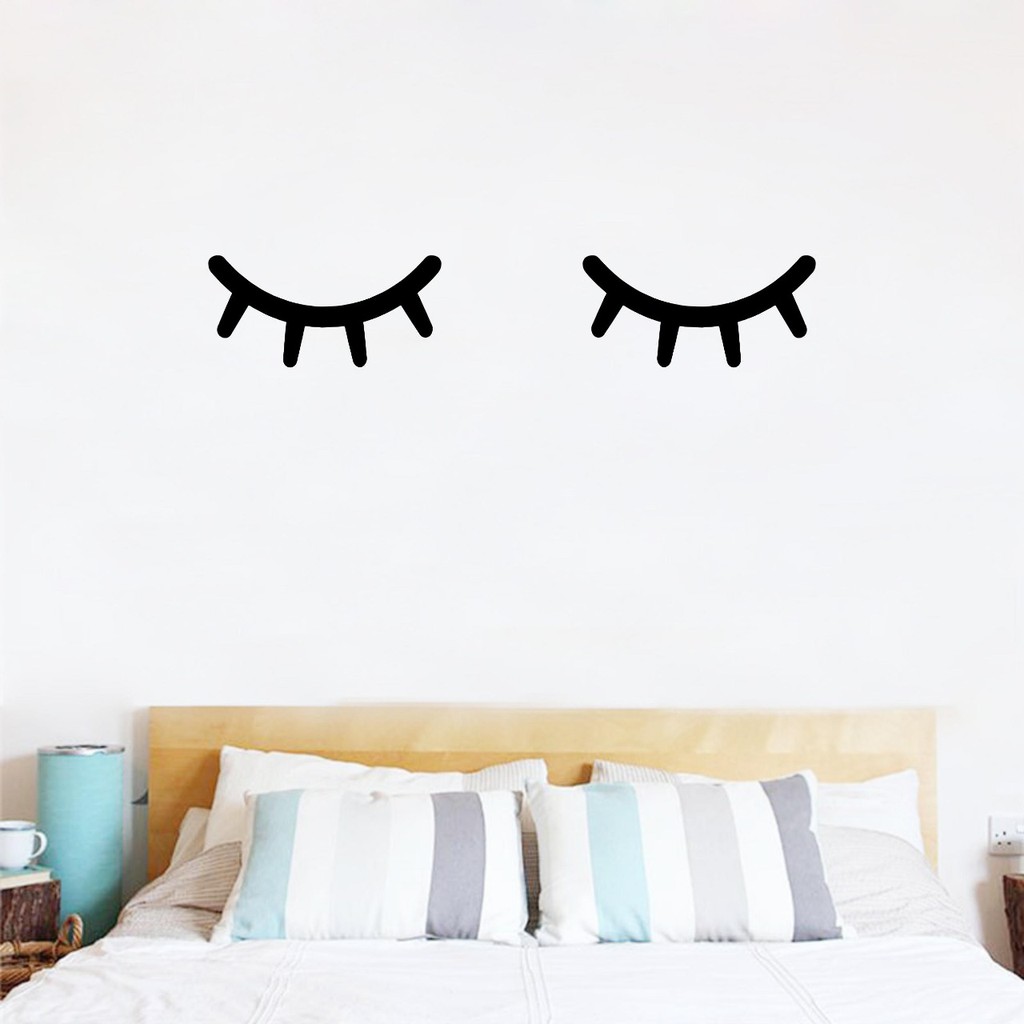 

Puswall - Stiker Dinding / Wallsticker Sleepy Eyes Sweet Dream Ve.3 / Dekorasi kamar Anak / Wall Sticker Custom
