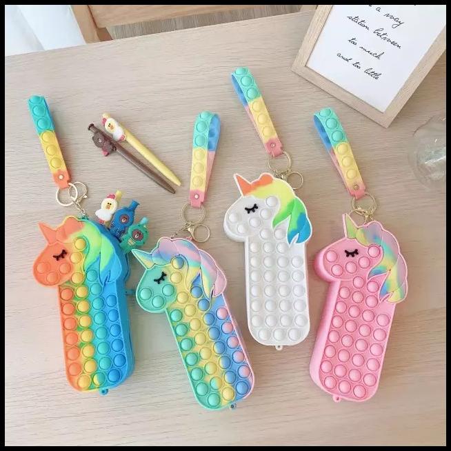 

Daisydooo | Mainan Pop It Pencil Case Unicorn/Kotak Pensil Unicorn/Fidget Toys