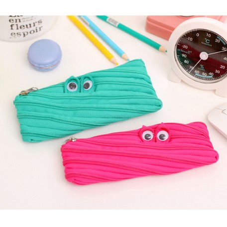 

Tempat kotak pensil lucu dengan zipper dan mata-mataan - ksy054