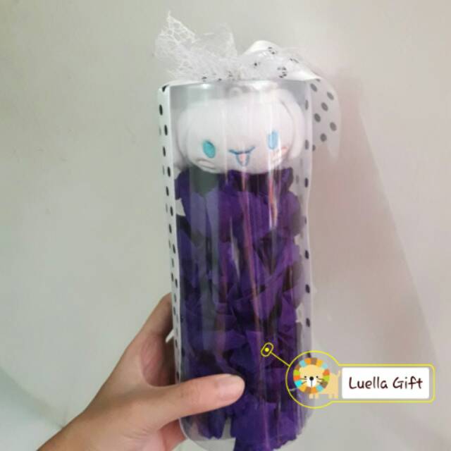 

Tube Tabung Parcel Kado Hadiah Bunga Kertas Boneka Cinamorol