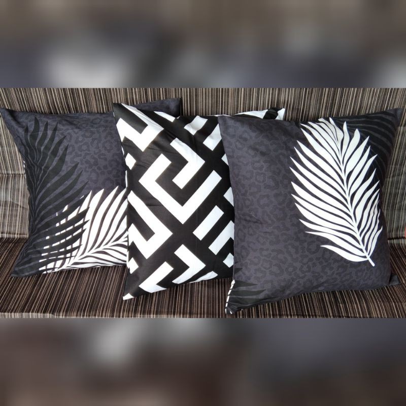 Diskon Sarung Bantal Sofa 40x40cm - Black zL898ji5nVWEo