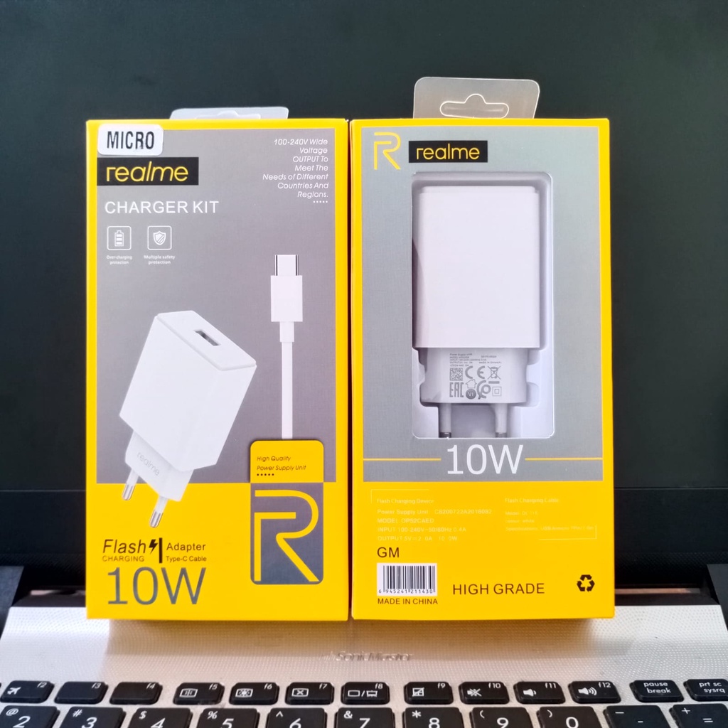 Charger Realme 10W Micro Dan Type C Fast Charging Original 100%